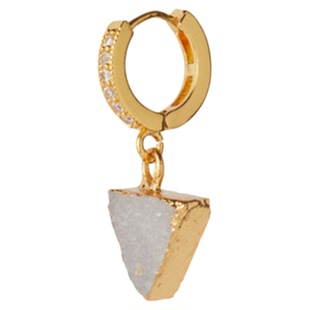 XTASTE 挪威 CRYSTAL HAZE Agate三角吊坠耳环小众可爱女生配饰