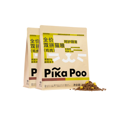 匹卡噗pikapoo鸡肉味双拼猫粮1.5kg新鲜鸡肉全阶通用营养滋补成猫