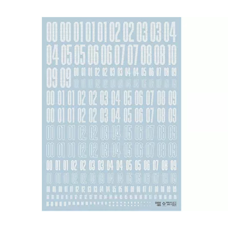 数字编号高达模型通用水贴纸EVO