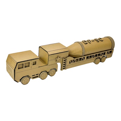 手工东风-5C导弹车材料包