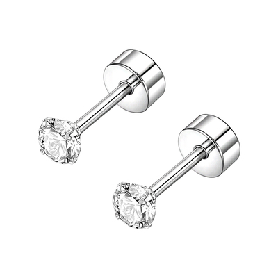 医用钛合金耳钉女迷你钻耳骨钉
