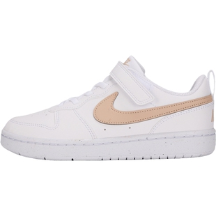NIKE耐克小童COURT低帮缓震百搭魔术贴运动休闲鞋DV5457-141