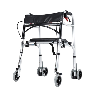 德国老年人手推车助步车代步车可坐可推折叠辅助训练走路四轮推行