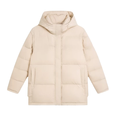 鸭鸭多巴胺短款可拆帽羽绒服新款