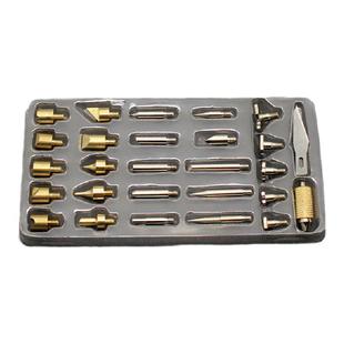 可调温烙画笔烫花电烙铁 烫画头烙字专用配件 雕刻刀具燃木头套装