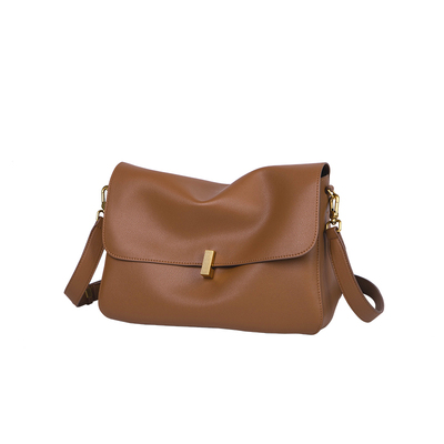 真皮斜挎包女新款大容量链条女包