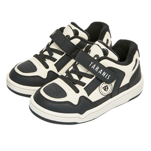 泰兰尼斯黑白熊猫配色运动鞋冬季新款保暖加绒鞋时尚百搭校园鞋子