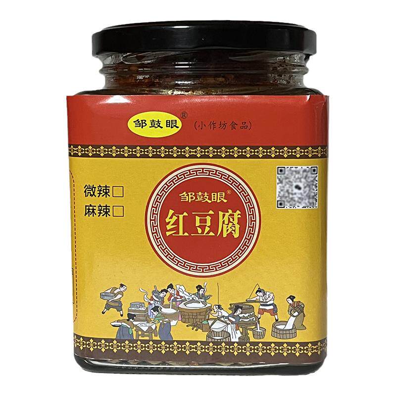 永川特产邹鼓眼红豆腐500g