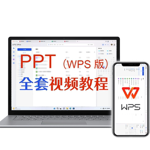 ppt视频教程wps软件教程零基础入门到精通课程办公软件幻灯片课件