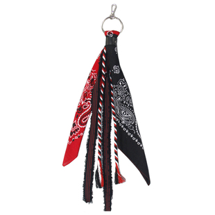 腰果花方巾裤链女嘻哈hiphop潮人裤巾男女包包挂饰摩托车复古飘带