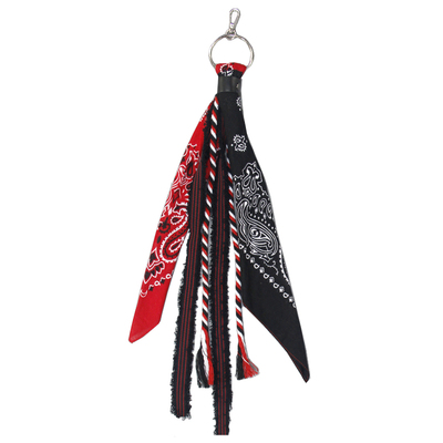 腰果花方巾裤链女嘻哈复古风