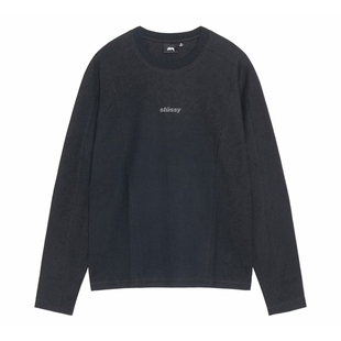 STUSSY WAVE JERSEY CREW 破浪平纹纯色针织衫休闲长袖内搭