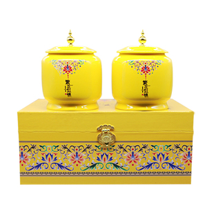 2025新茶苗疆隘口湘西黄金茶保靖明前头采黄金二号瓷罐礼盒装200g