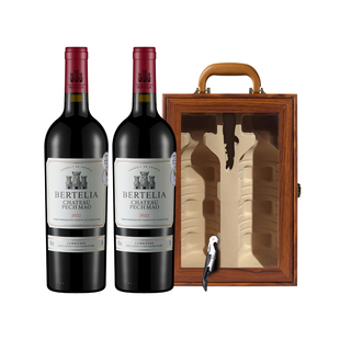 柏特利雅科比埃尔干红葡萄酒14.5度红酒750ml手提礼盒送礼