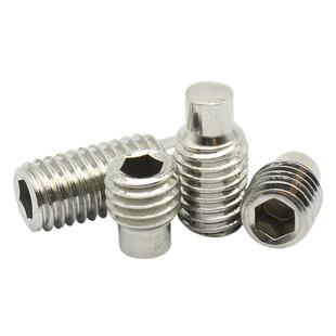 304不锈钢内六角凸端紧定螺丝钉圆柱端机米无头M3M4M5M6M8M10M12