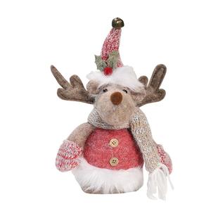 圣诞节装饰品老人雪人麋鹿公仔圣诞树挂件酒店橱窗商场前台小摆件