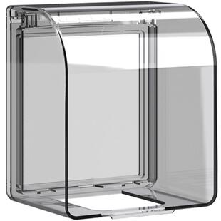 86型加高插座防水罩粘贴式浴室漏电开关防溅盒热水器保护漏保盖套