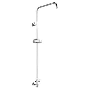 全铜淋浴花洒杆不锈钢升降杆支架套装浴室改装淋浴管分水器配件