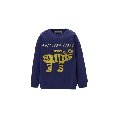 Onitsuka Tiger鬼塚虎KIDS SWEAT TOP儿童圆领卫衣
