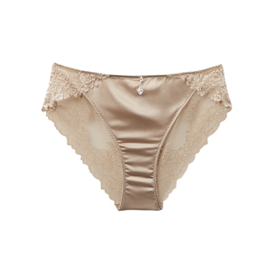 Intimissimi意舒漫26夏季新品桑蚕丝蕾丝边舒适包臀内裤SID2596