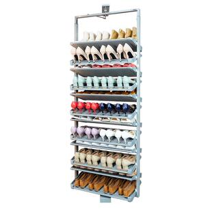 优支佳新款360度旋转鞋架鞋柜内置推拉翻转家用多层收纳五金配件