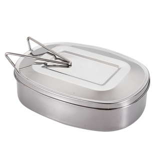 304不锈钢饭盒长方形带盖蒸饭盒便当盒 学生上班族食堂打饭缸餐盒