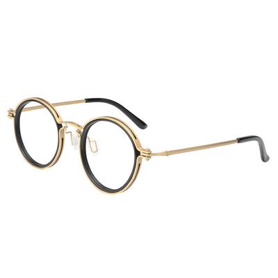 木川眼镜男近视圆框可配度数