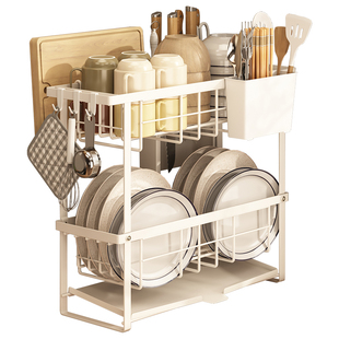 沥水碗盘架窄厨房窗台小碗筷沥水架洗碗槽水池置物架放水槽晾碗架