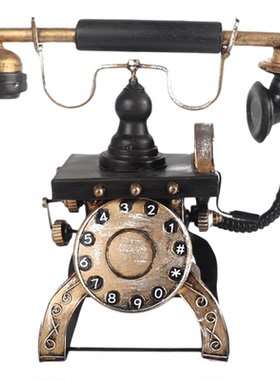 复古手摇电话机模型民国老式座机