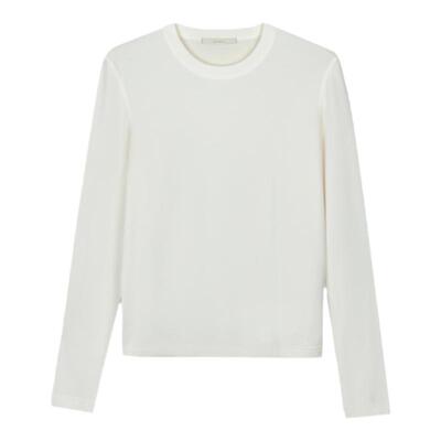 RESIMPLE简单点长袖T恤女圆领基础款纯色上衣百搭高级感1186女装