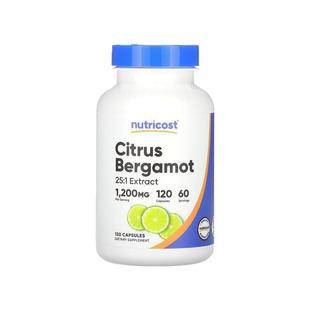 香港直邮Nutricost柑橘佛手柑120粒胶囊高营养温和好吸收易于使用