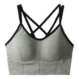 XXBUNI原版带胸垫jazz跳舞防震运动美背内衣女无钢圈打底运动背心
