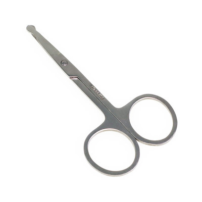 圆头鼻毛剪眉毛剪刀不锈钢家用