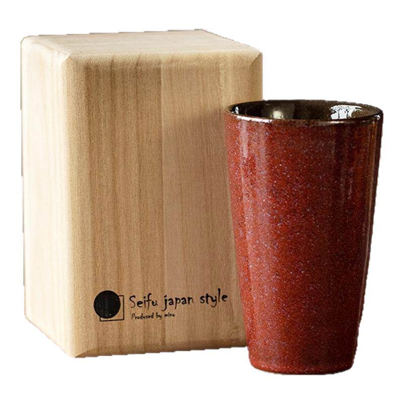 日本进口双层陶瓷保温保冷茶杯