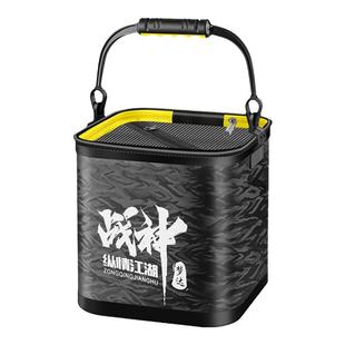 打水桶钓鱼路亚野钓可折叠手提鱼护装加厚鱼桶户外鱼箱透明活鱼桶