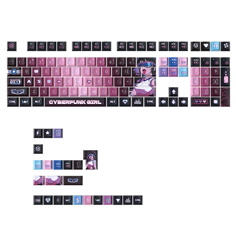 PBT132键热升华小全套赛博朋克