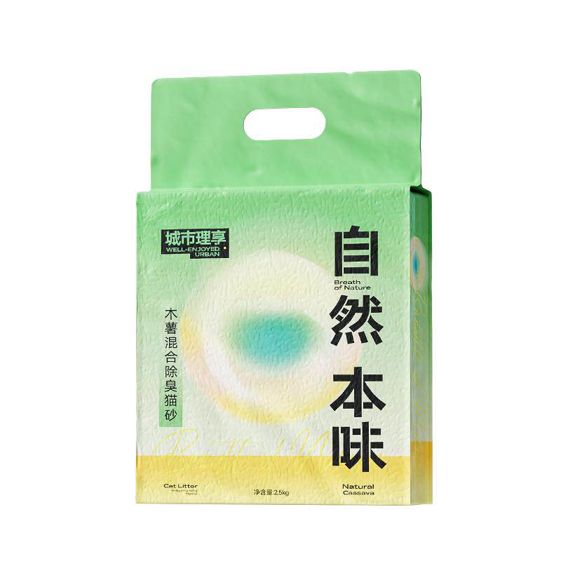 城市理享原味豆腐木薯混合砂5斤