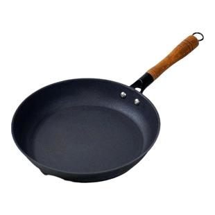 陆川铁锅无涂层家用生铁煎锅传统老式龟纹平底煎锅燃气电磁炉通用