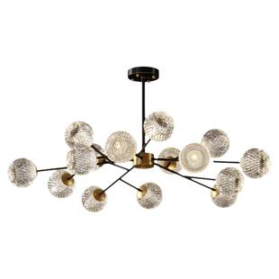 帕莎全铜客厅吊灯北欧轻奢灯魔豆分子灯简约现代轻奢卧室餐厅灯具