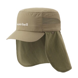 日本美山 mont-bell 2026夏护颈遮阳帘子八嘎防水UV沙滩帽防晒帽