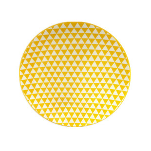 北欧风黑白简约几何盘线条格子陶瓷点心盘零食水果盘西式早餐盘子