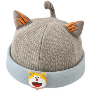 宝宝帽子春秋季婴儿秋冬瓜皮帽可爱超萌雅痞帽儿童地主帽男童冬款