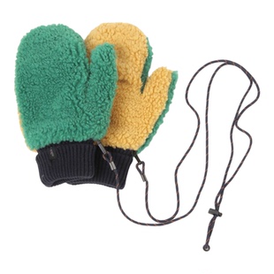 niko and ... 手套女2025冬季新款毛绒手套挂脖保暖连指套580167