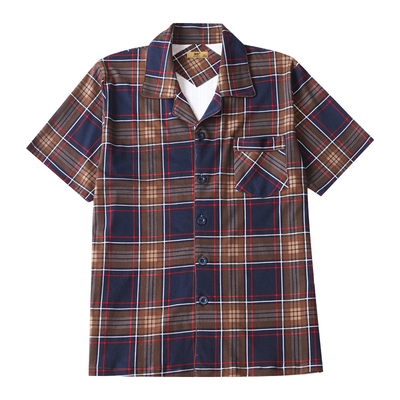 睡衣男夏季纯棉短袖薄款单件上衣