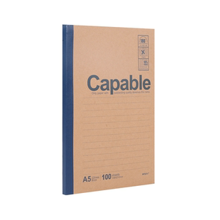 晨光capable笔记本子a5记事本b5简约加厚练习本大中学生软面抄软抄本学生用商务办公无线装订本作业本牛皮纸