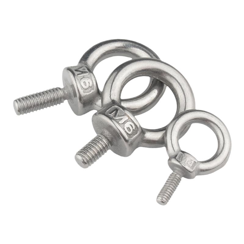国标304不锈钢吊环螺母环形螺帽船用起重加长螺丝吊环螺栓M3-M24
