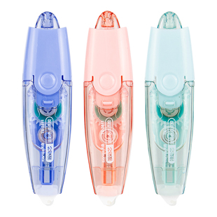 天色 按动点点胶修正带式高粘度无痕不留胶学生用错题粘贴点状双面胶透明胶带胶笔儿童手工点胶笔贴纸手账