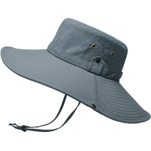 渔夫帽男款奔尼帽太阳帽男士遮阳帽户外徒步旅游防晒行山帽圆边帽