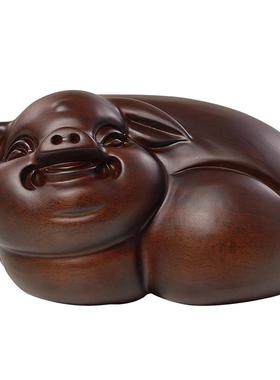 黑檀雕刻猪复古怀旧客厅