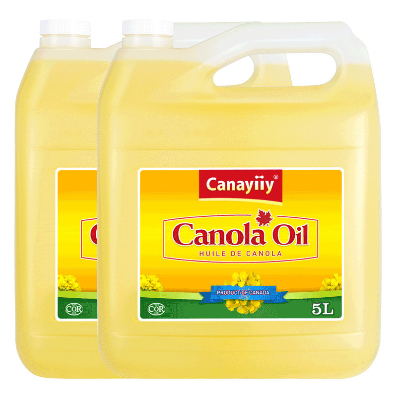 Canayiiy加拿大原装进口芥花籽油5升*2食用油家用低芥酸菜籽油